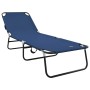 Tumbona plegable Azul 188 x 57 x 86.5 cm Poliéster en Tumbonas | Comprar online en Foru.es