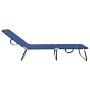 Tumbona plegable Azul 188 x 57 x 86.5 cm Poliéster en Tumbonas | Comprar online en Foru.es