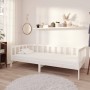 Sofá cama con colchón madera de pino maciza blanco 90x200 cm de vidaXL, Camas y somieres - Ref: Foro24-3083605, Precio: 217,5...