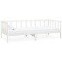 Sofá cama con colchón madera de pino maciza blanco 90x200 cm de vidaXL, Camas y somieres - Ref: Foro24-3083605, Precio: 217,5...