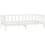 Sofá cama con colchón madera de pino maciza blanco 90x200 cm de vidaXL, Camas y somieres - Ref: Foro24-3083605, Precio: 217,5...