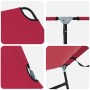 Tumbona plegable Rojo 188 x 57 x 86.5 cm Poliéster en Tumbonas | Comprar online en Foru.es