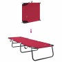 Tumbona plegable Rojo 188 x 57 x 86.5 cm Poliéster en Tumbonas | Comprar online en Foru.es