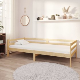 Sofá cama con colchón madera de pino maciza 90x200 cm de vidaXL, Camas y somieres - Ref: Foro24-3083554, Precio: 212,96 €, De...