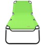 Tumbona plegable Verde 188 x 57 x 86.5 cm Poliéster en Tumbonas | Comprar online en Foru.es