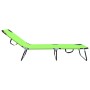 Tumbona plegable Verde 188 x 57 x 86.5 cm Poliéster en Tumbonas | Comprar online en Foru.es