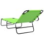 Tumbona plegable Verde 188 x 57 x 86.5 cm Poliéster en Tumbonas | Comprar online en Foru.es