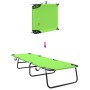 Tumbona plegable Verde 188 x 57 x 86.5 cm Poliéster en Tumbonas | Comprar online en Foru.es