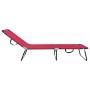 Tumbona plegable 2 pcs Rojo 188 x 57 x 86.5 cm Poliéster en Tumbonas | Comprar online en Foru.es