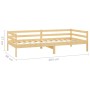 Sofá cama con colchón madera de pino maciza 90x200 cm de vidaXL, Camas y somieres - Ref: Foro24-3083569, Precio: 254,85 €, De...