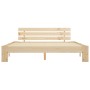 Estructura de cama de madera maciza de pino 160x200 cm de vidaXL, Camas y somieres - Ref: Foro24-283164, Precio: 187,99 €, De...