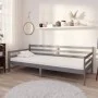 Sofa bed with solid pine wood mattress gray 90x200 cm by vidaXL, Beds and slatted bases - Ref: Foro24-3083591, Price: 290,16 ...
