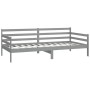 Sofá cama con colchón madera de pino maciza gris 90x200 cm de vidaXL, Camas y somieres - Ref: Foro24-3083591, Precio: 300,20 ...