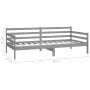 Sofa bed with solid pine wood mattress gray 90x200 cm by vidaXL, Beds and slatted bases - Ref: Foro24-3083591, Price: 290,16 ...