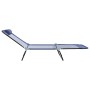 Tumbona plegable Azul marino 182 x 55 x 85.5 cm Textileno en Tumbonas | Comprar online en Foru.es