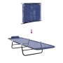 Tumbona plegable Azul marino 182 x 55 x 85.5 cm Textileno en Tumbonas | Comprar online en Foru.es