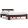 Estructura de cama madera maciza pino marrón oscuro 120x200 cm de vidaXL, Camas y somieres - Ref: Foro24-283174, Precio: 115,...