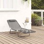 Tumbona plegable Gris 182 x 55 x 85,5 cm Textileno en Tumbonas | Comprar online en Foru.es