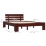 Estructura de cama madera maciza pino marrón oscuro 120x200 cm de vidaXL, Camas y somieres - Ref: Foro24-283174, Precio: 115,...