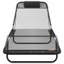 Tumbona plegable 2 pcs Negro 182 x 55 x 85.5 cm Textileno en Tumbonas | Comprar online en Foru.es