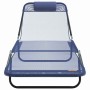 Tumbona plegable 2 pcs Azul marino 182 x 55 x 85.5 cm Textileno en Tumbonas | Comprar online en Foru.es
