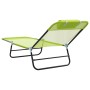 Tumbona plegable 2 pcs Verde 182 x 55 x 85.5 cm Textileno en Tumbonas | Comprar online en Foru.es