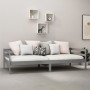 Sofá cama con colchón madera de pino maciza gris 90x200 cm de vidaXL, Camas y somieres - Ref: Foro24-3083561, Precio: 290,47 ...