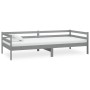Sofá cama con colchón madera de pino maciza gris 90x200 cm de vidaXL, Camas y somieres - Ref: Foro24-3083561, Precio: 290,47 ...