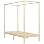 Estructura de cama con dosel madera maciza pino 90x200 cm de vidaXL, Camas y somieres - Ref: Foro24-283250, Precio: 156,07 €,...