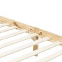 Estructura de cama con dosel madera maciza pino 90x200 cm de vidaXL, Camas y somieres - Ref: Foro24-283250, Precio: 158,57 €,...