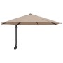 Sombrilla de jardín Taupé 248 x 248 x 148 cm Poliéster y Acero en Sombrillas | Comprar online en Foru.es