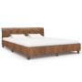 Estructura de cama de piel de ante artificial marrón 160x200 cm de vidaXL, Camas y somieres - Ref: Foro24-284892, Precio: 220...