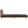 Estructura de cama de piel de ante artificial marrón 90x200 cm de vidaXL, Camas y somieres - Ref: Foro24-284936, Precio: 143,...