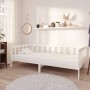 Sofá cama con colchón madera de pino maciza blanco 90x200 cm de vidaXL, Camas y somieres - Ref: Foro24-3083620, Precio: 258,4...