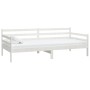 Sofá cama con colchón madera de pino maciza blanco 90x200 cm de vidaXL, Camas y somieres - Ref: Foro24-3083580, Precio: 236,4...