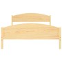 Estructura de cama de madera maciza de pino 140x200 cm de vidaXL, Camas y somieres - Ref: Foro24-322029, Precio: 123,70 €, De...