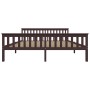 Estructura de cama madera maciza pino marrón oscuro 180x200 cm de vidaXL, Camas y somieres - Ref: Foro24-283237, Precio: 187,...