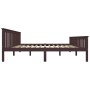 Estructura de cama madera maciza pino marrón oscuro 180x200 cm de vidaXL, Camas y somieres - Ref: Foro24-283237, Precio: 187,...