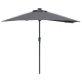 Parasol de jardín Antracita 294 x 150 x 223 cm tela en Sombrillas | Comprar online en Foru.es