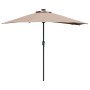 Parasol de jardín Taupé 294 x 150 x 223 cm tela en Sombrillas | Comprar online en Foru.es