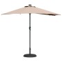 Parasol de jardín Taupé 294 x 150 x 223 cm tela en Sombrillas | Comprar online en Foru.es