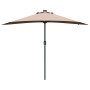 Parasol de jardín Taupé 294 x 150 x 223 cm tela en Sombrillas | Comprar online en Foru.es