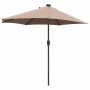 Parasol de jardín Taupé 294 x 150 x 223 cm tela en Sombrillas | Comprar online en Foru.es