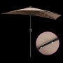 Parasol de jardín Taupé 294 x 150 x 223 cm tela en Sombrillas | Comprar online en Foru.es