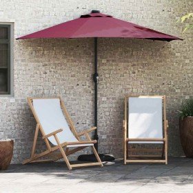 Parasol de jardín Rojo burdeos 294 x 150 x 223 cm tela en Sombrillas | Comprar online en Foru.es