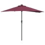 Parasol de jardín Rojo burdeos 294 x 150 x 223 cm tela en Sombrillas | Comprar online en Foru.es