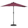 Parasol de jardín Rojo burdeos 294 x 150 x 223 cm tela en Sombrillas | Comprar online en Foru.es