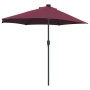 Parasol de jardín Rojo burdeos 294 x 150 x 223 cm tela en Sombrillas | Comprar online en Foru.es