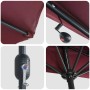 Parasol de jardín Rojo burdeos 294 x 150 x 223 cm tela en Sombrillas | Comprar online en Foru.es