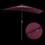 Parasol de jardín Rojo burdeos 294 x 150 x 223 cm tela en Sombrillas | Comprar online en Foru.es